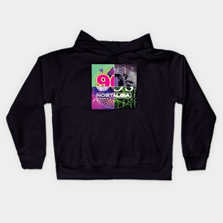 90's Nostalgia Split Differences Kids Hoodie